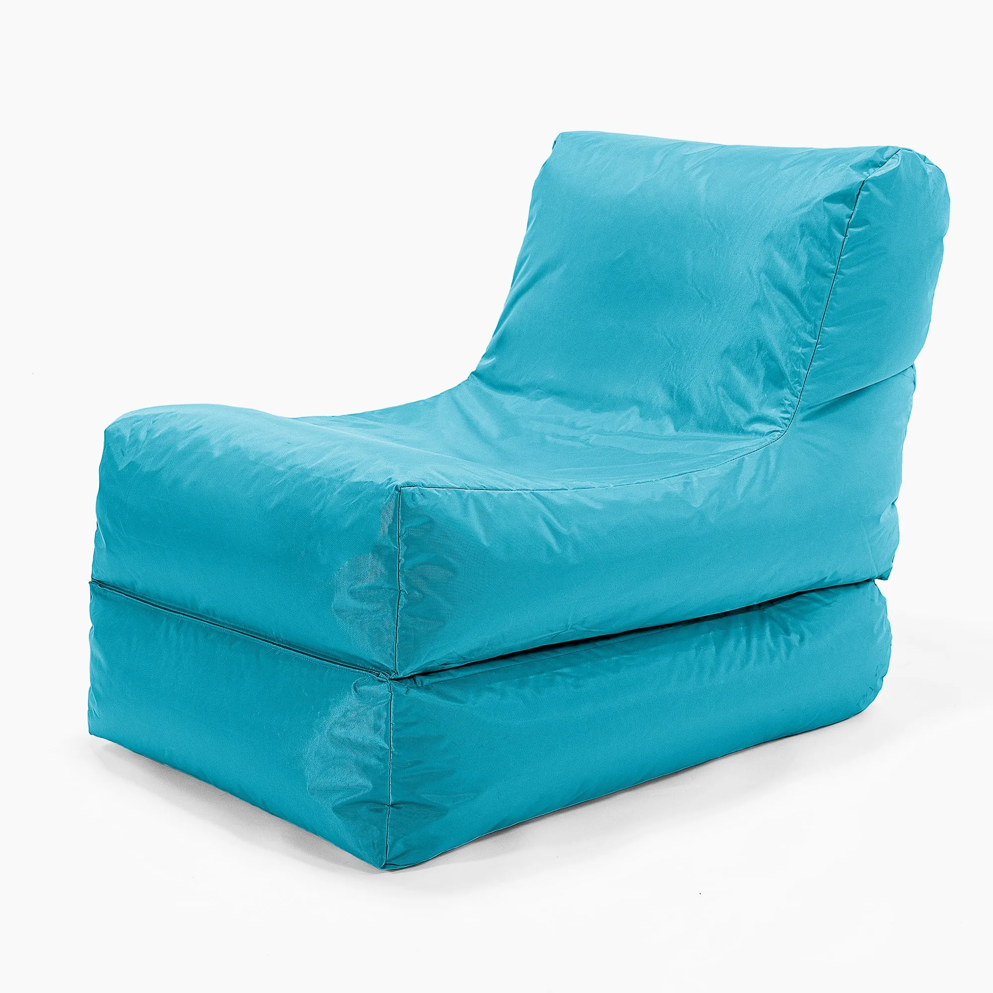 2 in 1 Garden Sun Lounger Bean Bag - SmartCanvas™ Aqua Blue