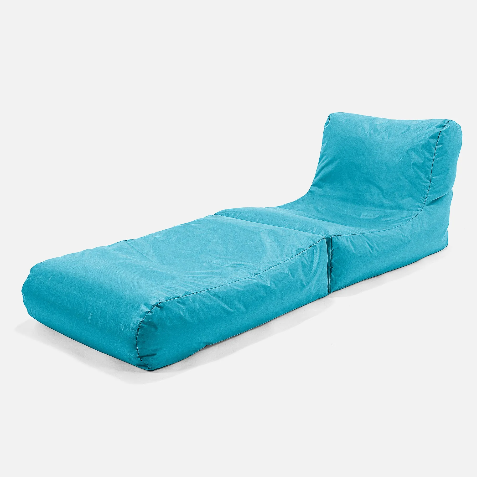 2 in 1 Garden Sun Lounger Bean Bag - SmartCanvas™ Aqua Blue