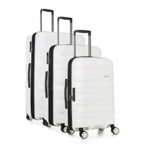 Antler Lincoln Hardsided Luggage 3 Piece Set - White