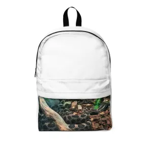 Brown Black Snake Unisex Classic Backpack