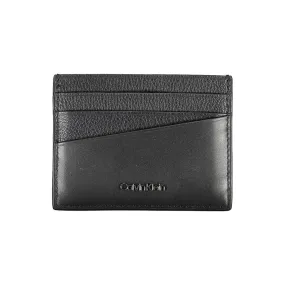 Calvin Klein Elegant Leather Card Holder in Timeless Black