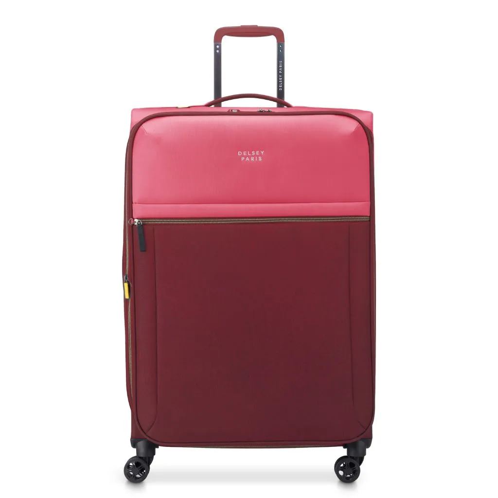 Delsey BROCHANT 3.0 78cm Large Softsided Luggage - Pink