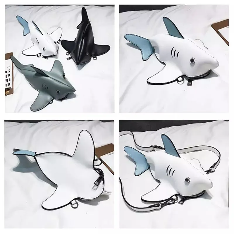 Funny Shark Women Shoulder Bags