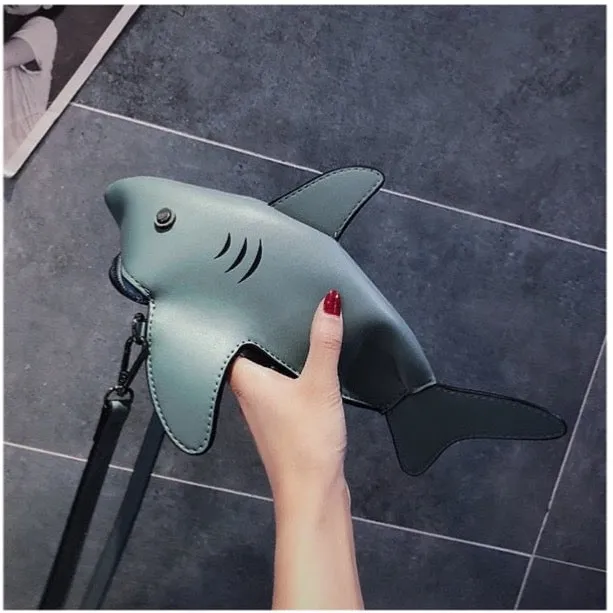 Funny Shark Women Shoulder Bags