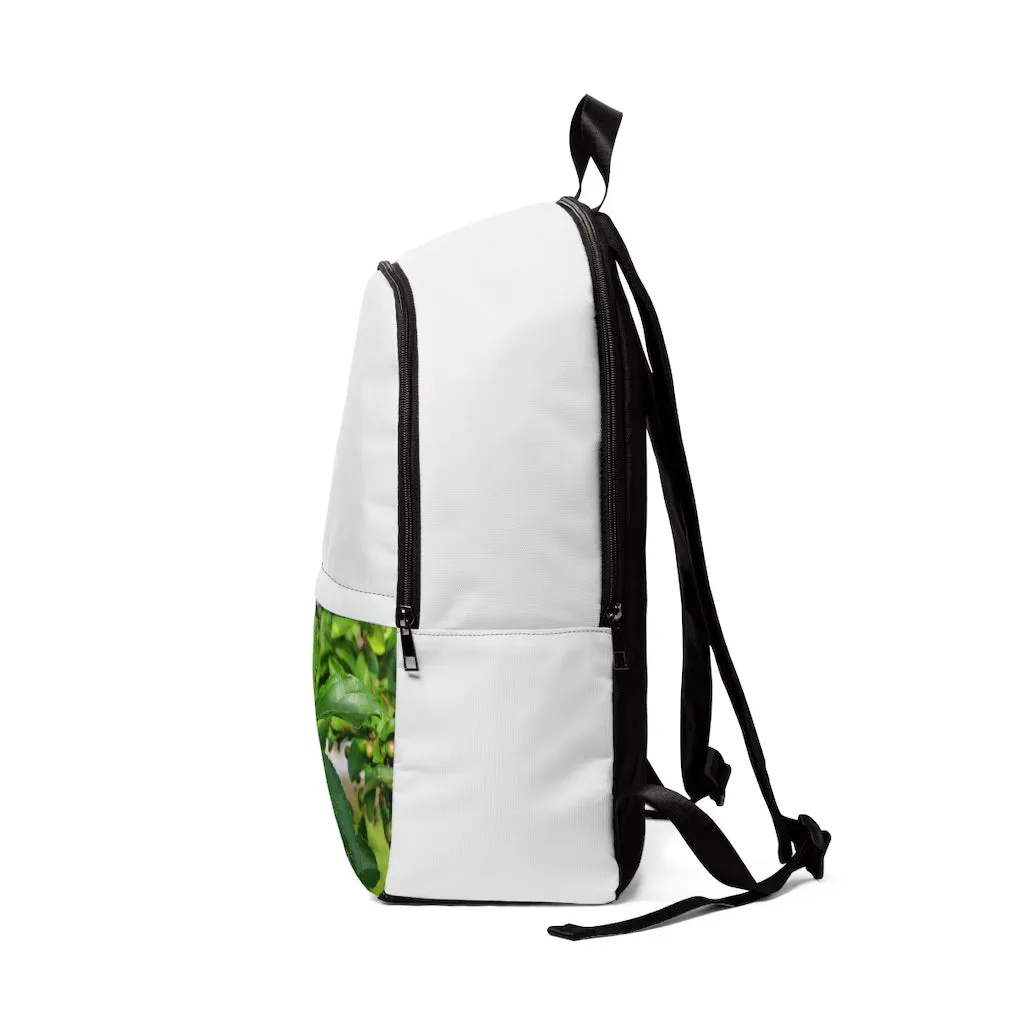 Green Leaves with Seeds Unisex Fabric Backpack