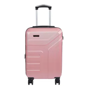 Hard Shell Cabin Bag Expandable 4 Wheeled Spinner Luggage Rio Rose Gold