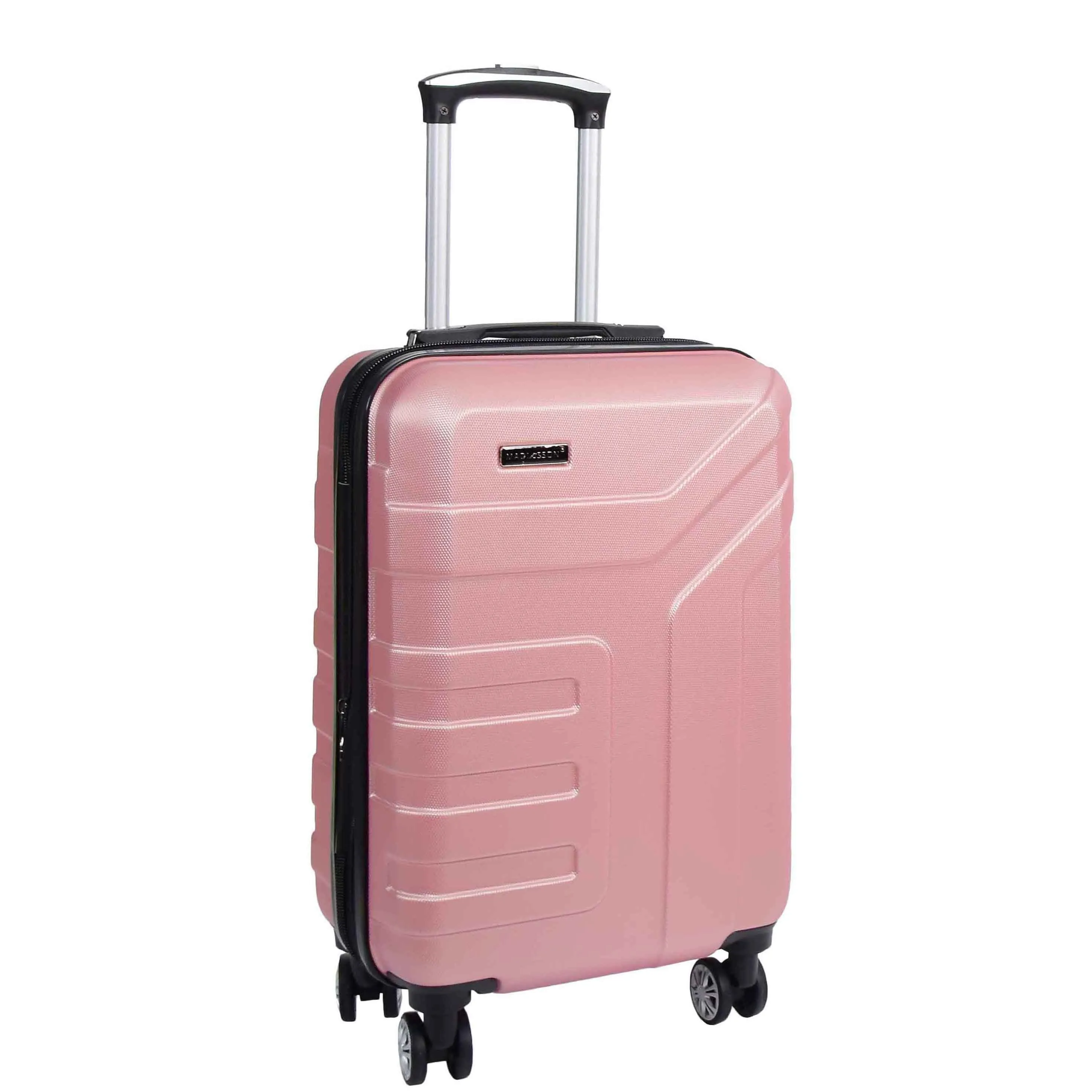 Hard Shell Cabin Bag Expandable 4 Wheeled Spinner Luggage Rio Rose Gold