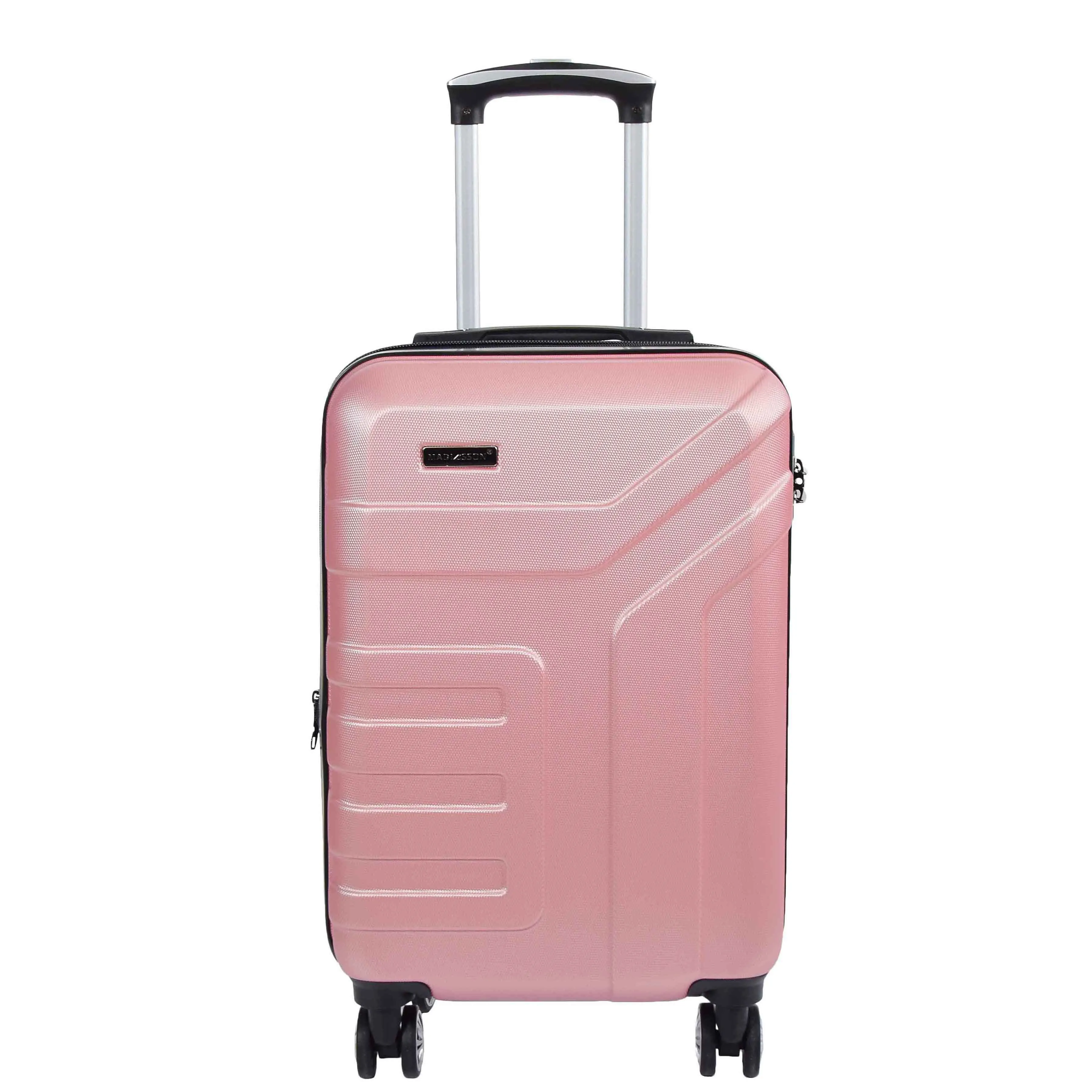 Hard Shell Cabin Bag Expandable 4 Wheeled Spinner Luggage Rio Rose Gold