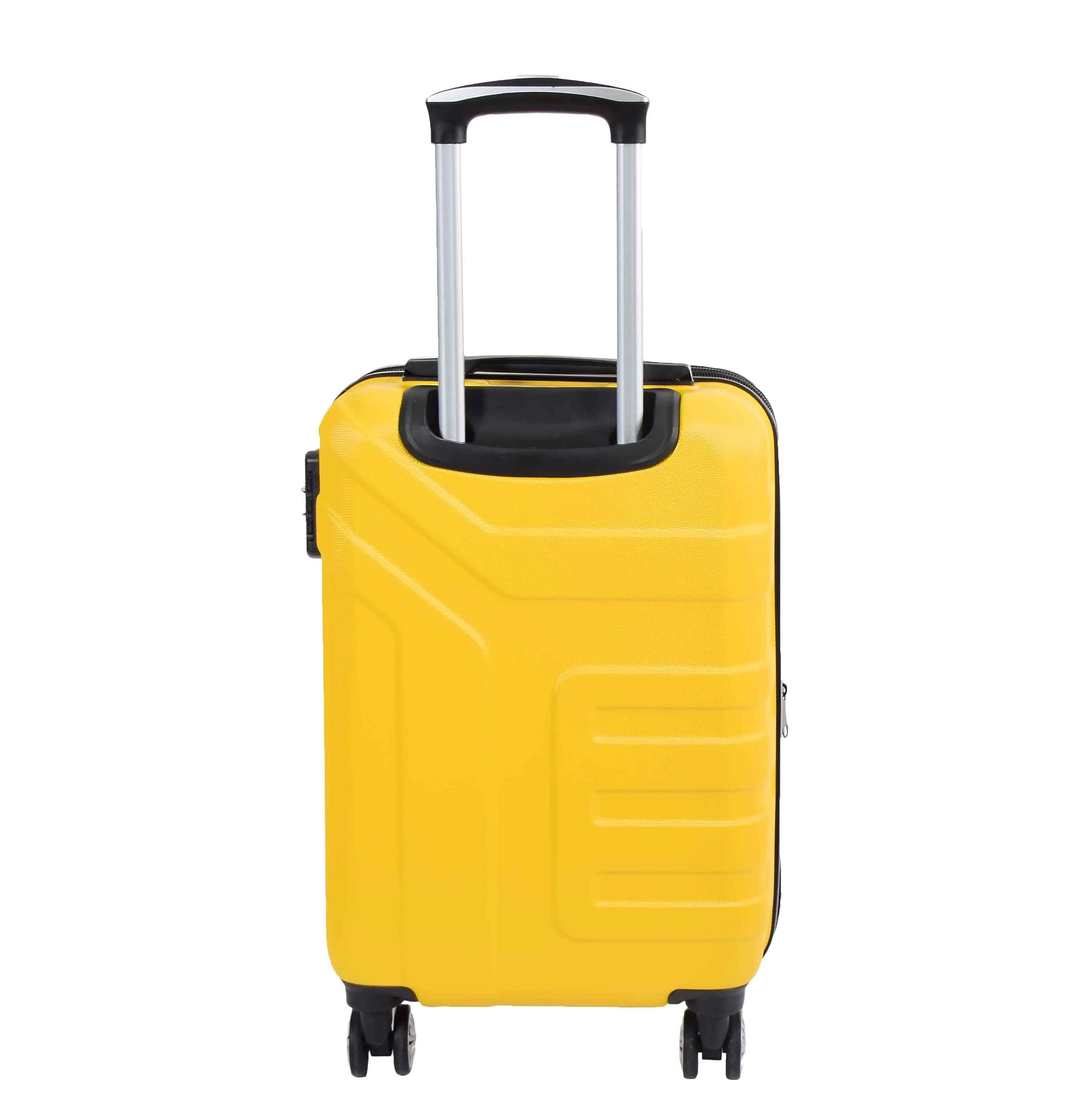 Hard Shell Cabin Bag Expandable 4 Wheeled Spinner Luggage Rio Yellow