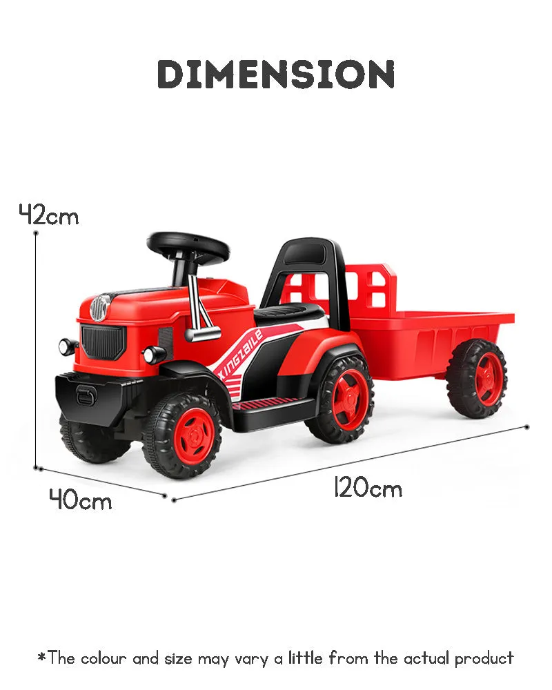 Kids Electric Car Tractor Ride On Car Toy Car With A Bucket Rideable Car