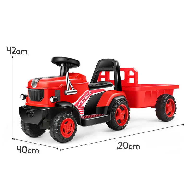 Kids Electric Car Tractor Ride On Car Toy Car With A Bucket Rideable Car