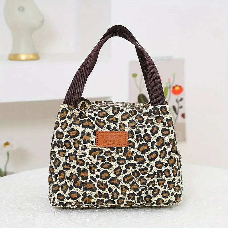 leopard lunch bags