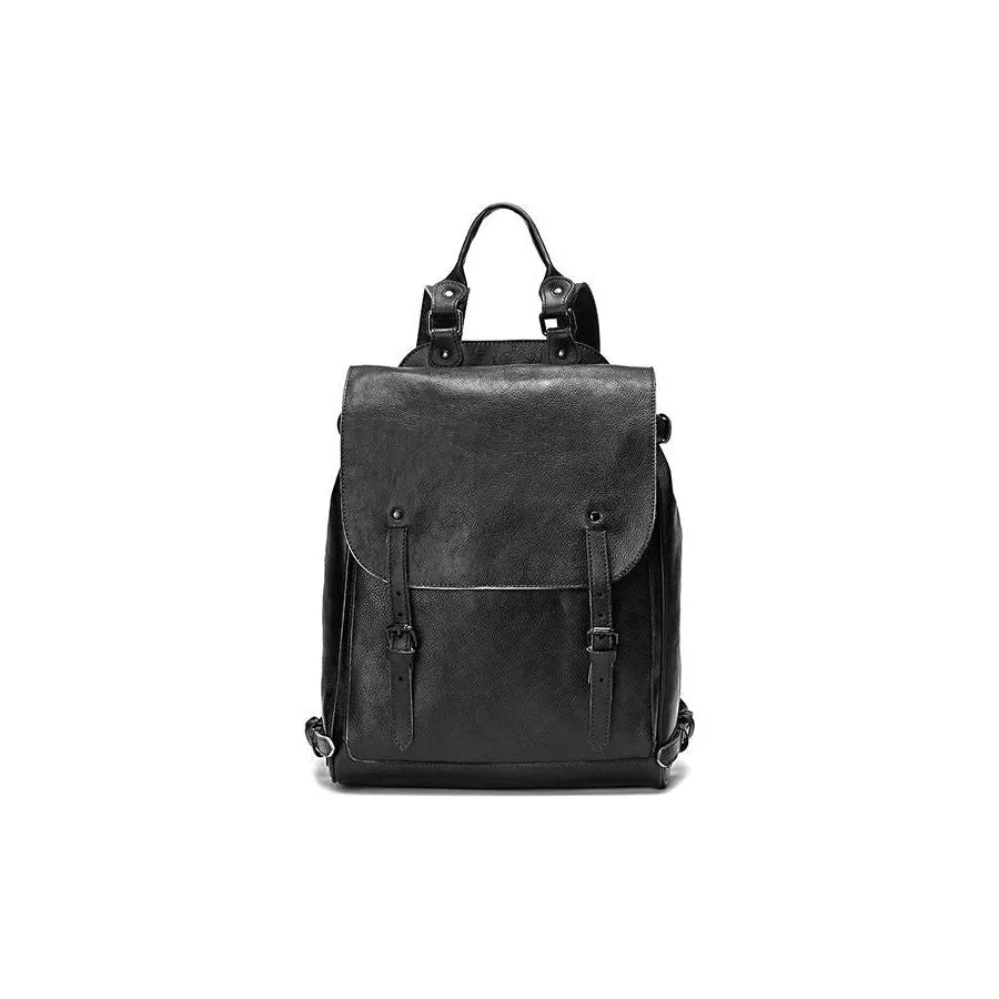 Retro Men's Large Capacity Leather Backpack