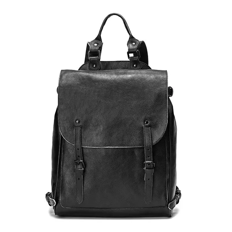 Retro Men's Large Capacity Leather Backpack