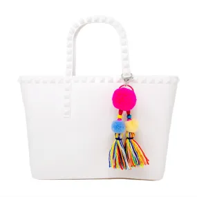 Tiny Jelly Tote Bag (White)